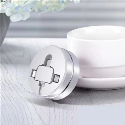 High Quality Logo Customizable TPE 3 in 1 Retractable Micro USB Cable Sync Data Charger Charging Cab