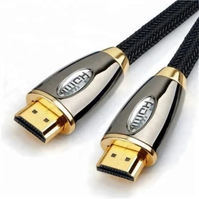 High Quality Ultra-HD 18gbps Supports 4K Hdr, 3D, 2160p, 1080P, Ethernet Braided HDMI To HDMI Cable
