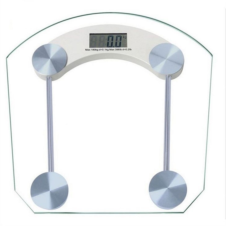 glass body weight bathroom digital household circle scales weight scale(001)