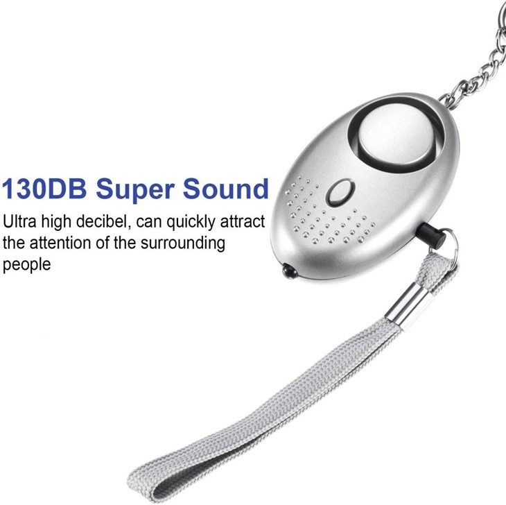 Women's anti wolf device LED anti wolf alarm 130dB high volume personal alarm keychain(001)