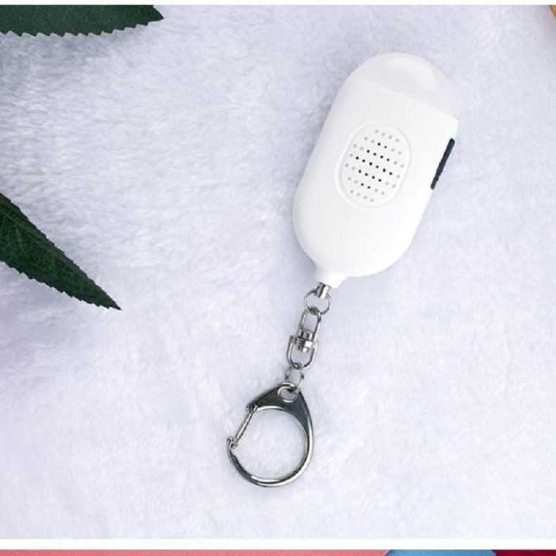 Rechargeable Self-Defense Alarm Key With Emergency Mini LED Flashlight-Safety Personal Protection Eq